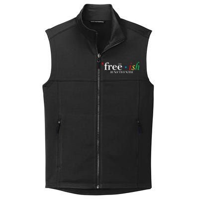 JUNETEENTH Freeish Since 1865 Melanin Ancestor Black History Collective Smooth Fleece Vest