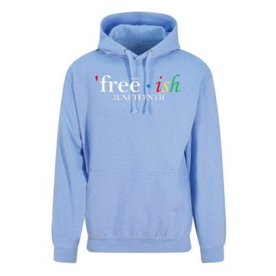 JUNETEENTH Freeish Since 1865 Melanin Ancestor Black History Unisex Surf Hoodie