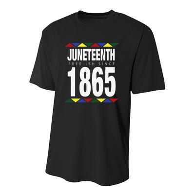 Juneteenth Freeish Since 1865 Independence Day Youth Performance Sprint T-Shirt