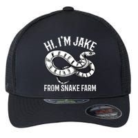 Jake From Snake Farm Rattlesnake Pit Funny Snake Flexfit Unipanel Trucker Cap