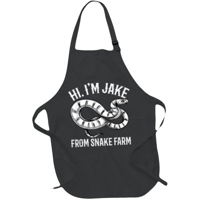 Jake From Snake Farm Rattlesnake Pit Funny Snake Full-Length Apron With Pockets