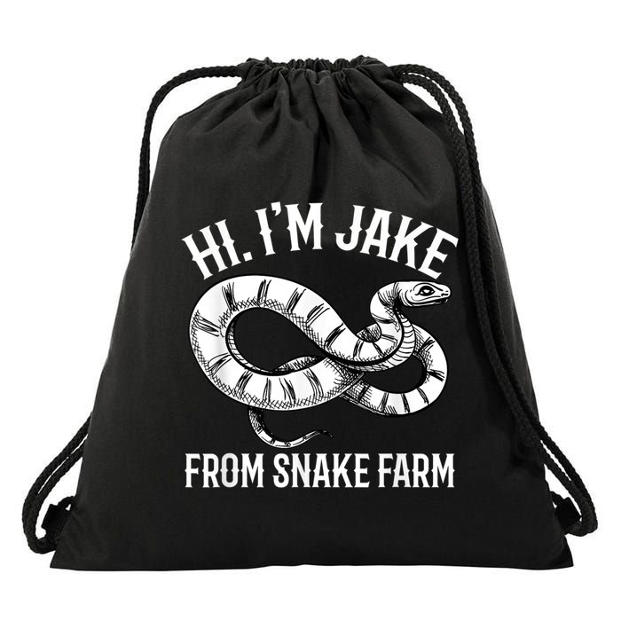 Jake From Snake Farm Rattlesnake Pit Funny Snake Drawstring Bag