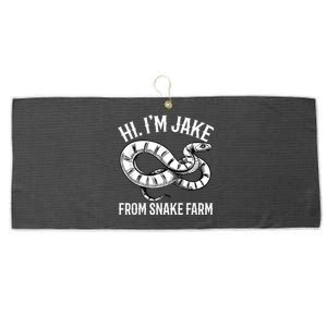 Jake From Snake Farm Rattlesnake Pit Funny Snake Large Microfiber Waffle Golf Towel