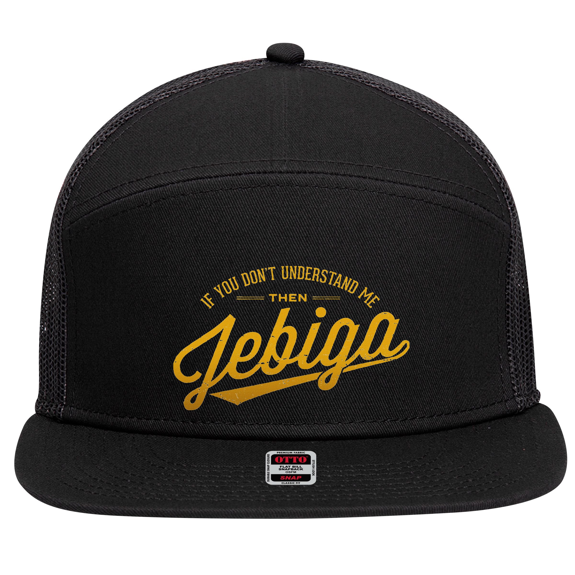 Jebiga Funny Serbian Bosnian Croatian Balkan Pride Slang 7 Panel Mesh Trucker Snapback Hat