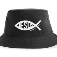 Jesus Fish Symbol Christian Sustainable Bucket Hat