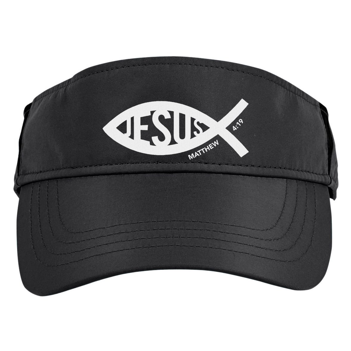 Jesus Fish Symbol Christian Adult Drive Performance Visor