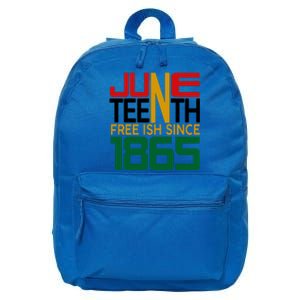 Juneteenth Freeish Since 1865 Gift African Pride 16 in Basic Backpack