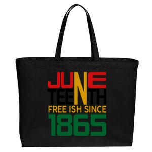 Juneteenth Freeish Since 1865 Gift African Pride Cotton Canvas Jumbo Tote