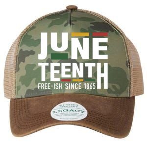 Juneteenth Freeish Since 1865 For Black African Freedom Gift Legacy Tie Dye Trucker Hat