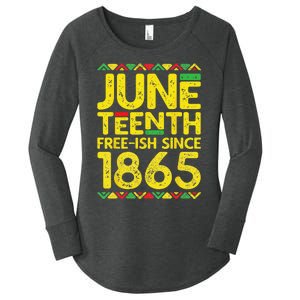 Juneteenth Freeish Since 1865 Black Pride Women's Perfect Tri Tunic Long Sleeve Shirt