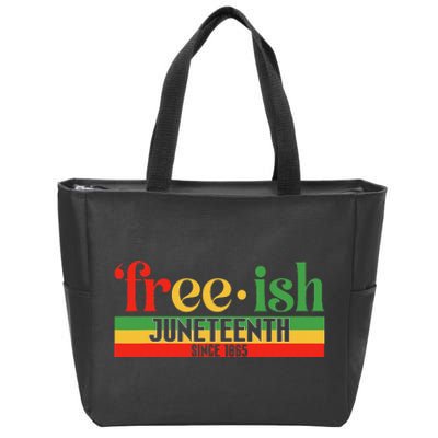 Juneteenth Freeish Since 1865 Celebration Black Month Zip Tote Bag