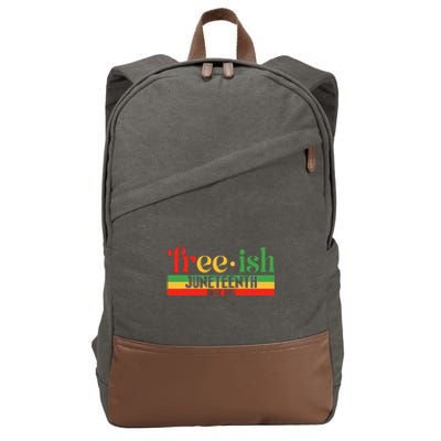 Juneteenth Freeish Since 1865 Celebration Black Month Cotton Canvas Backpack