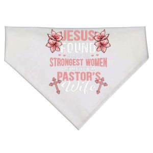 Jesus Found Some Of The Strongest Pastors Wife Quotes USA-Made Doggie Bandana