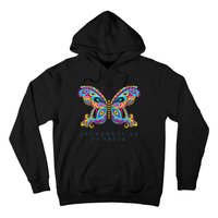 Jacksonville Florida Souvenir Butterfly Graphic Hoodie