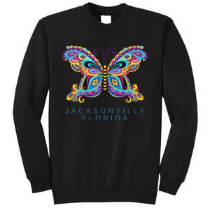 Jacksonville Florida Souvenir Butterfly Graphic Sweatshirt