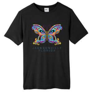 Jacksonville Florida Souvenir Butterfly Graphic Tall Fusion ChromaSoft Performance T-Shirt