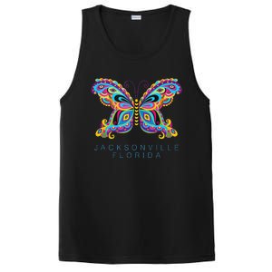 Jacksonville Florida Souvenir Butterfly Graphic PosiCharge Competitor Tank