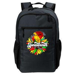 Juneteenth Fist Sunflower Black History Africa America Pride Cute Gift Daily Commute Backpack