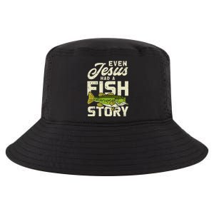 Jesus Fish Story Fisherman God Christ Fishing Cool Comfort Performance Bucket Hat