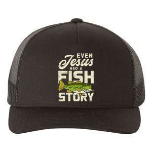 Jesus Fish Story Fisherman God Christ Fishing Yupoong Adult 5-Panel Trucker Hat