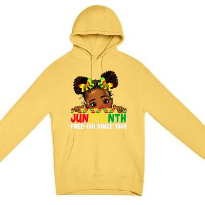 Juneteenth Freeish Since 1865 Black Freedom Day Gift Premium Pullover Hoodie