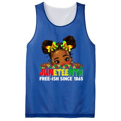 Juneteenth Freeish Since 1865 Black Freedom Day Gift Mesh Reversible Basketball Jersey Tank