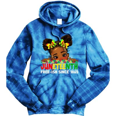 Juneteenth Freeish Since 1865 Black Freedom Day Gift Tie Dye Hoodie