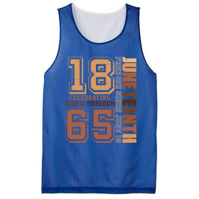 Juneteenth Freegiftish Since 1865 Black History Black Freedom Gift Mesh Reversible Basketball Jersey Tank