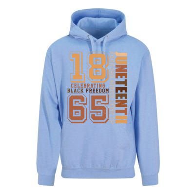 Juneteenth Freegiftish Since 1865 Black History Black Freedom Gift Unisex Surf Hoodie