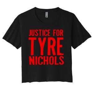 Justice For Tyre Nichols Tribute Women's Crop Top Tee