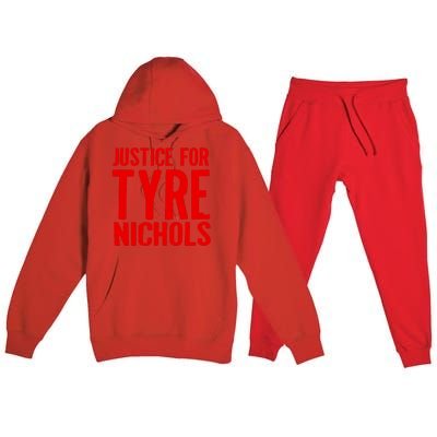 Justice For Tyre Nichols Tribute Premium Hooded Sweatsuit Set