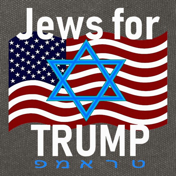 Jews For Trump American Flag Star Of David Hebrew Supporter Cotton Canvas Backpack