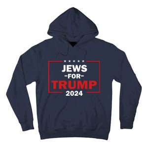 Jews For Trump 2024 Trump Supporters Tall Hoodie