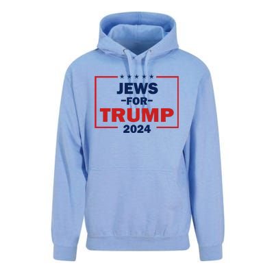 Jews For Trump 2024 Trump Supporters Unisex Surf Hoodie