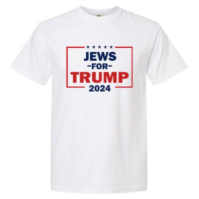 Jews For Trump 2024 Trump Supporters Garment-Dyed Heavyweight T-Shirt