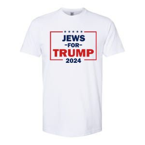 Jews For Trump 2024 Trump Supporters Softstyle CVC T-Shirt