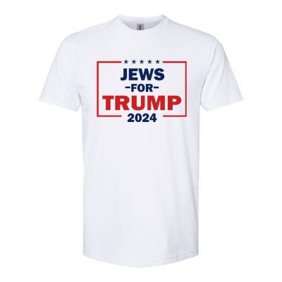 Jews For Trump 2024 Trump Supporters Softstyle CVC T-Shirt