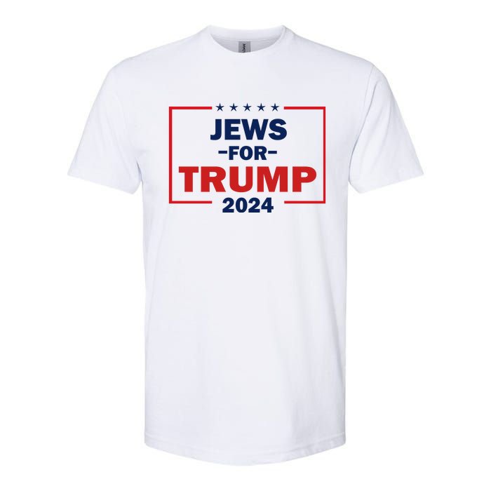 Jews For Trump 2024 Trump Supporters Softstyle CVC T-Shirt