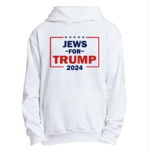 Jews For Trump 2024 Trump Supporters Urban Pullover Hoodie