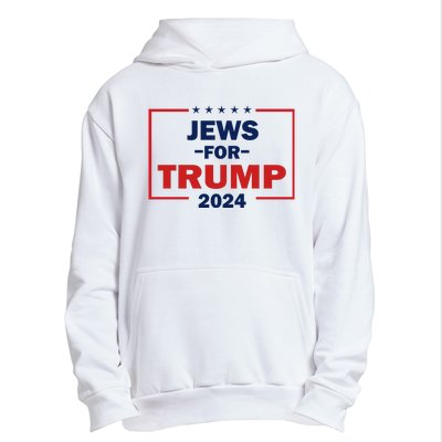 Jews For Trump 2024 Trump Supporters Urban Pullover Hoodie