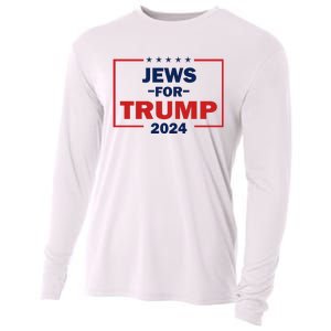 Jews For Trump 2024 Trump Supporters Cooling Performance Long Sleeve Crew