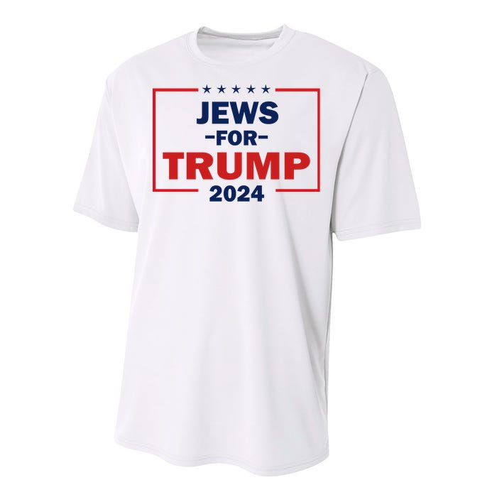 Jews For Trump 2024 Trump Supporters Performance Sprint T-Shirt