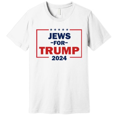 Jews For Trump 2024 Trump Supporters Premium T-Shirt