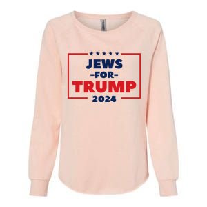 Jews For Trump 2024 Trump Supporters Womens California Wash Sweatshirt