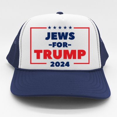 Jews For Trump 2024 Trump Supporters Trucker Hat