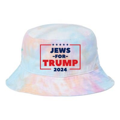 Jews For Trump 2024 Trump Supporters Tie Dye Newport Bucket Hat