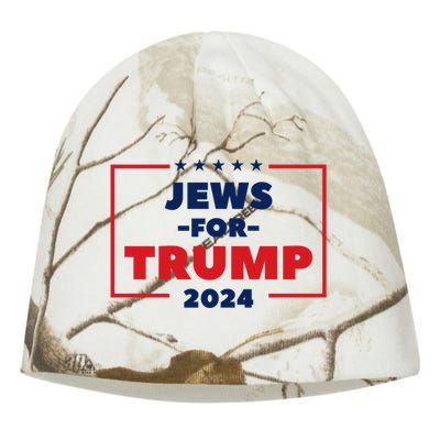 Jews For Trump 2024 Trump Supporters Kati - Camo Knit Beanie