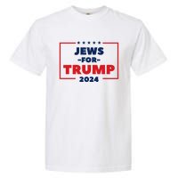 Jews For Trump 2024 Trump Supporters Garment-Dyed Heavyweight T-Shirt