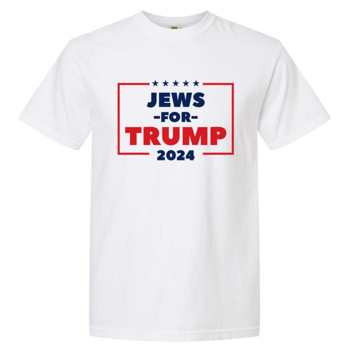 Jews For Trump 2024 Trump Supporters Garment-Dyed Heavyweight T-Shirt