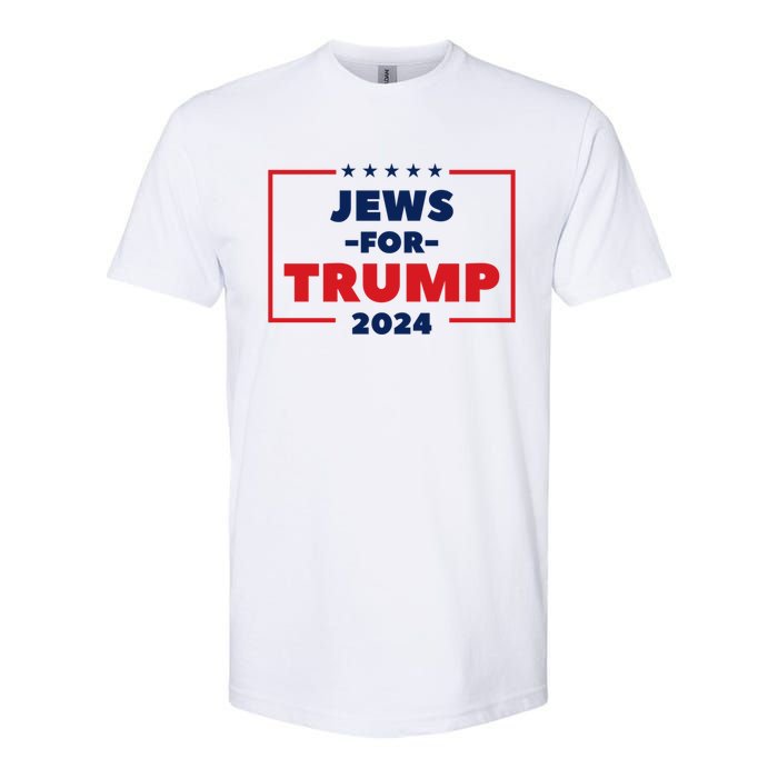 Jews For Trump 2024 Trump Supporters Softstyle CVC T-Shirt